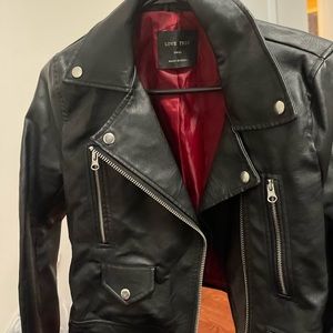 Faux leather jacket